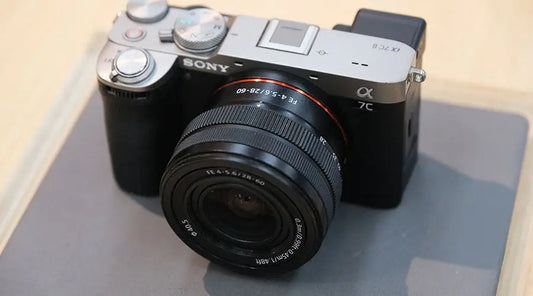 Mirrorless digital camera displayed during in-store evaluation at PayMore Cumberland