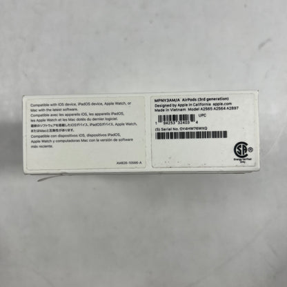 New Apple AirPods 3rd Gen with Charging Case A2564 A2565 A2897 MTJV3LL/A