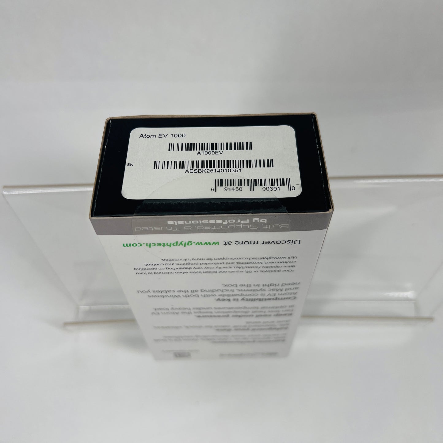 New GLYPH Portable Atom EV SSD 1TB SSD A1000EV in Box Sealed
