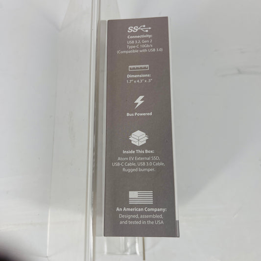 New GLYPH Portable Atom EV SSD 1TB SSD A1000EV in Box Sealed